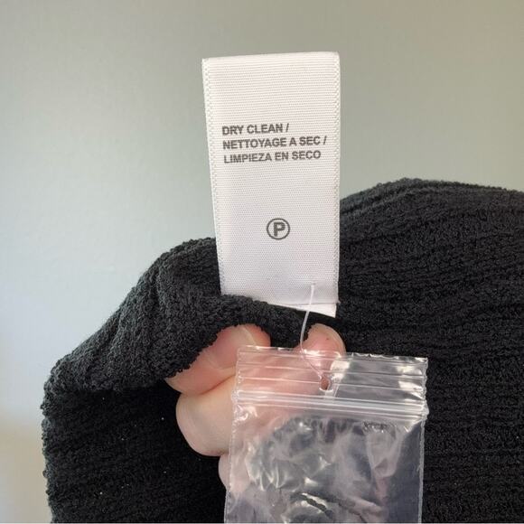 New JAMES PERSE Black Sweater Dress Size 4/ US XL - Picture 7 of 7